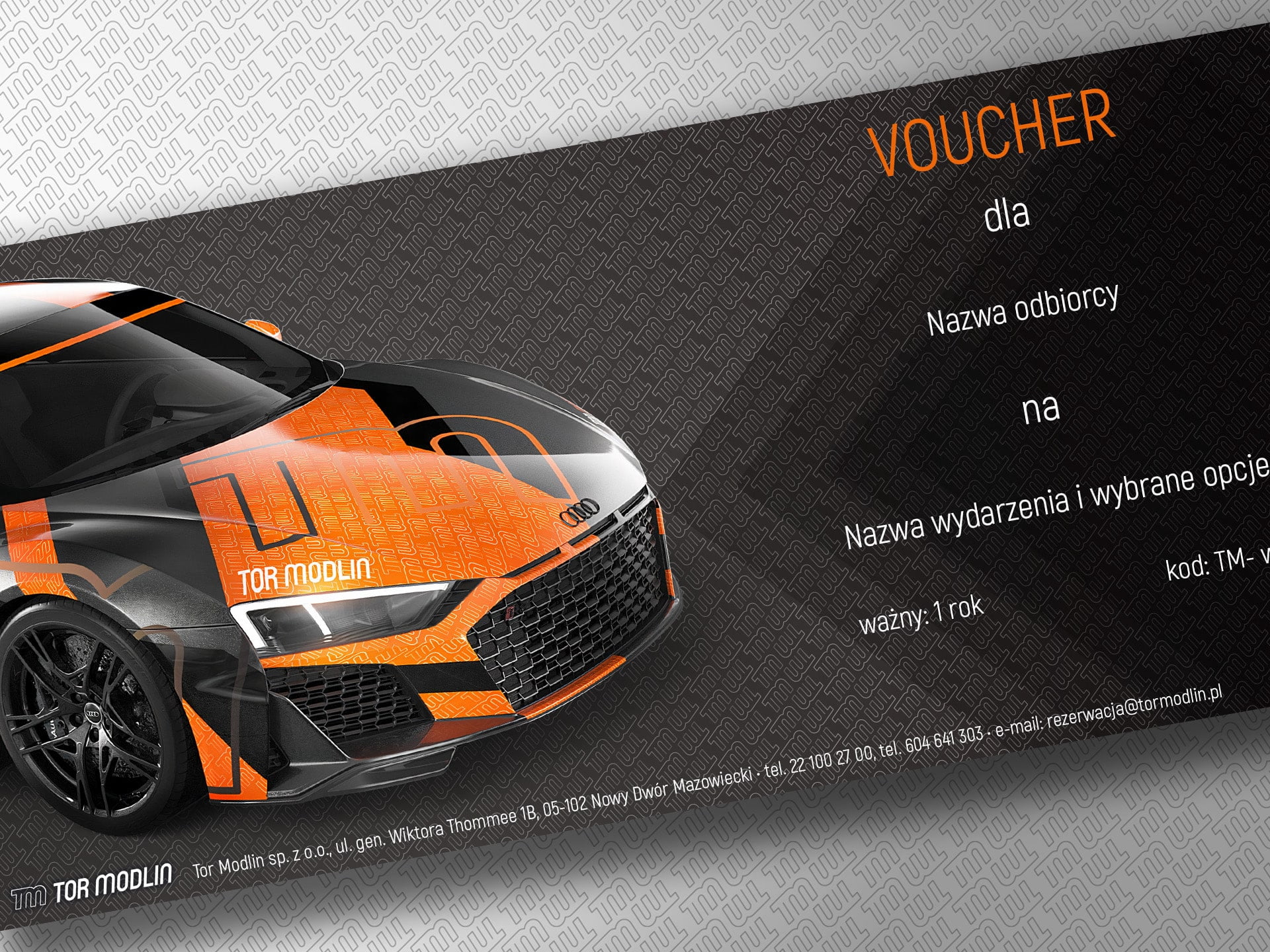 Voucher na przejazd Audi R8 Performance