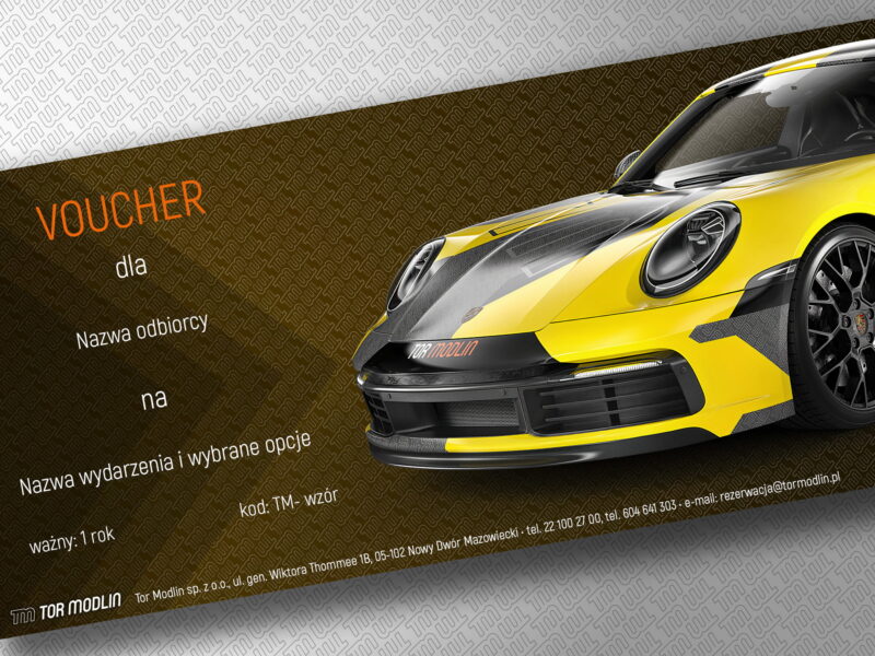 Voucher na Przejazd Marzeń Porsche Carrera 911 4S